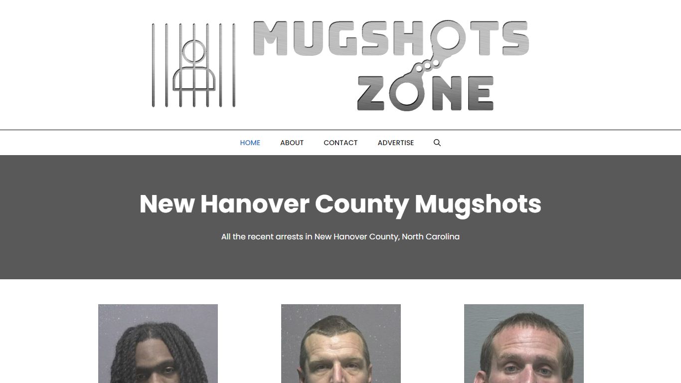 New Hanover County Mugshots Zone