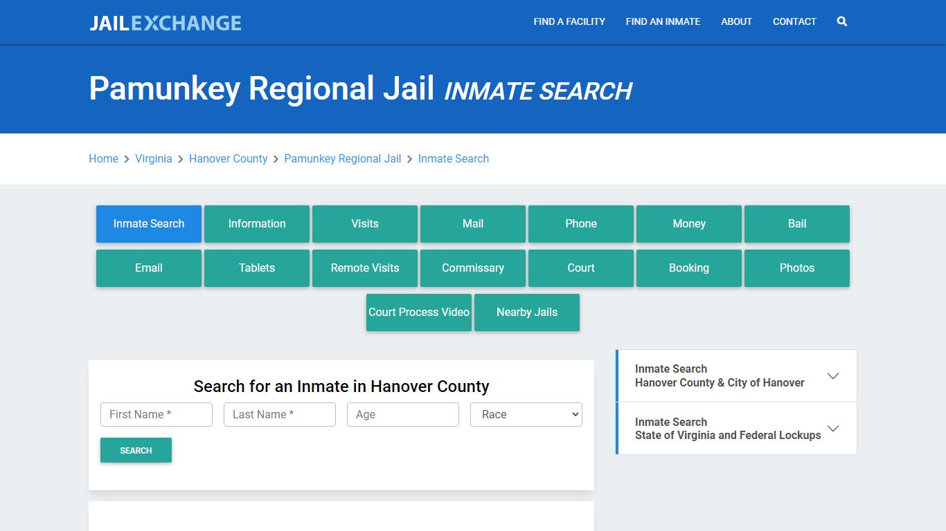 Pamunkey Regional Jail, VA Inmate Search: Roster & Mugshots